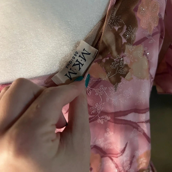 Y2K Pink Wrap-Style Blouse - Picture 4 of 4